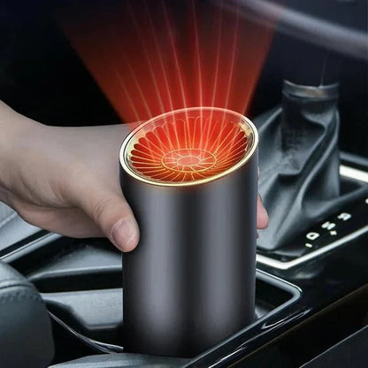 Compact Car Cup Heater and Cooler with Swivel Base