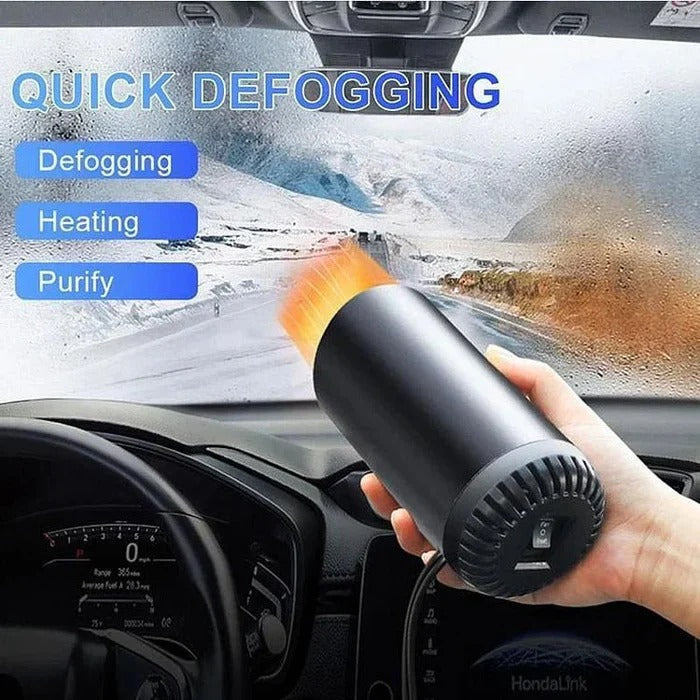 Compact Car Cup Heater and Cooler with Swivel Base