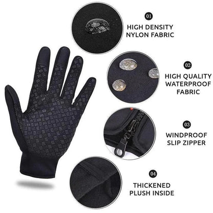 Warm Waterproof Touchscreen Gloves for Cold Weather