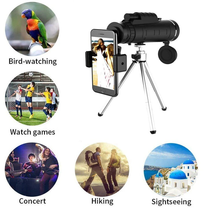 Portable High Definition Spotting Scope with Phone Adapter