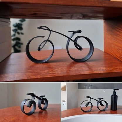 Simple Metal Bike Wall Art Decoration