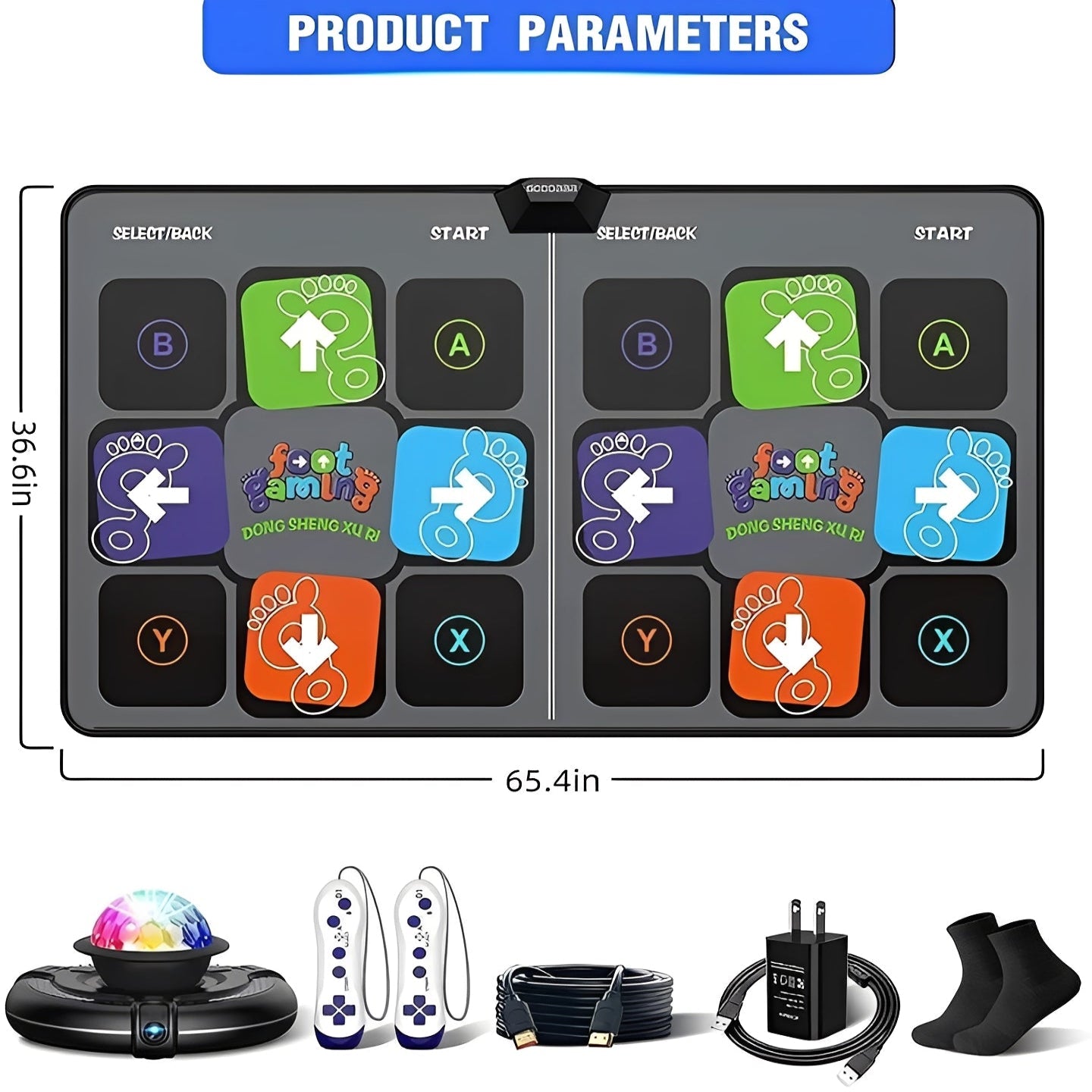 Fun Kids Dance Pad with Music Steps