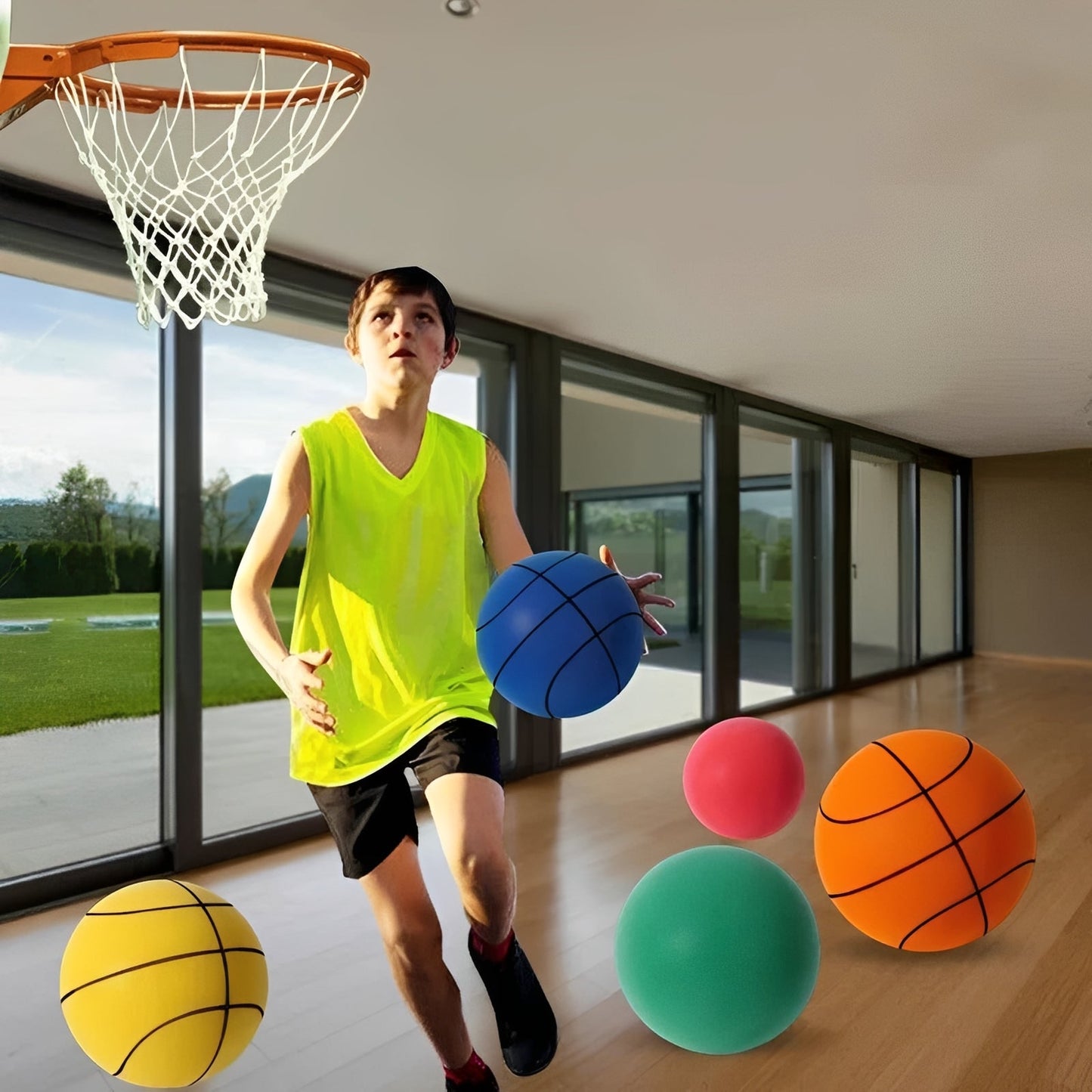 Low Noise Indoor Basketball for Home Use