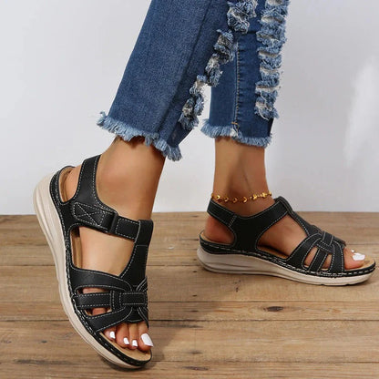 Comfortable Women's Adjustable Buckle Sandals for Orthopedic Support