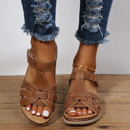 Comfortable Women's Adjustable Buckle Sandals for Orthopedic Support