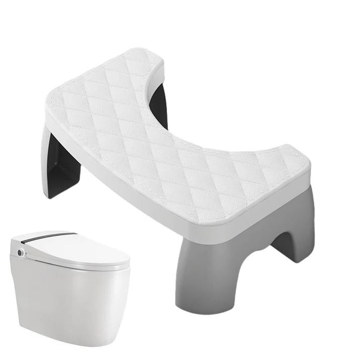 Space Saving Toilet Step Stool with Anti Slip Base