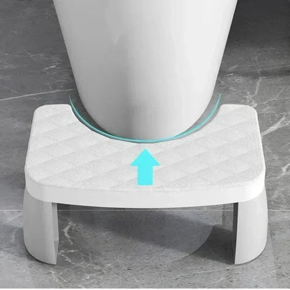 Space Saving Toilet Step Stool with Anti Slip Base