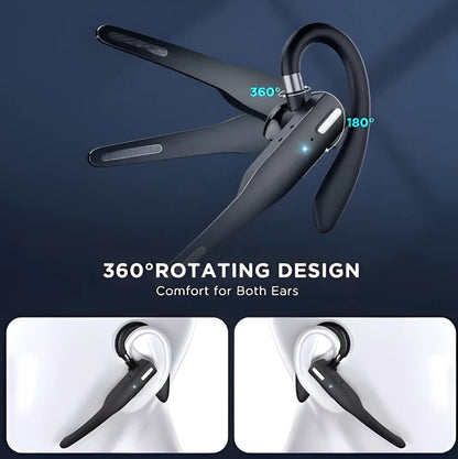 Cordless Bluetooth Trucker Headset with Noise Canceling Mics