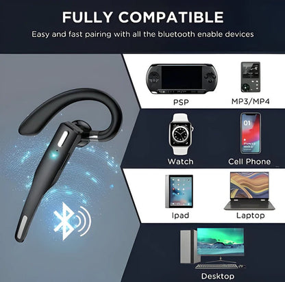 Cordless Bluetooth Trucker Headset with Noise Canceling Mics