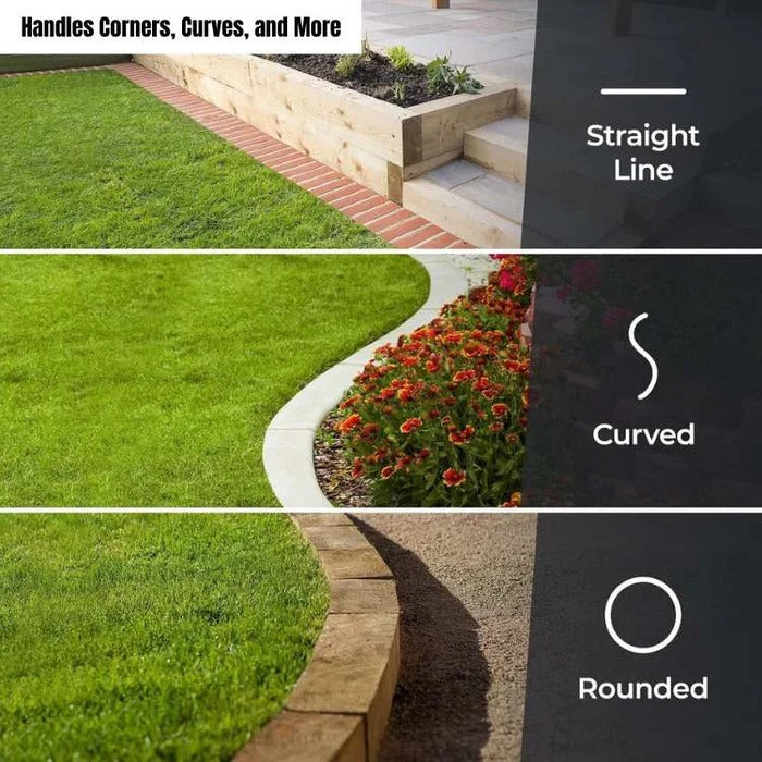 Lawn Edger | Adjustable Height Manual Tool with Ergonomic Grip | Effortless Edging for Neat Garden Borders