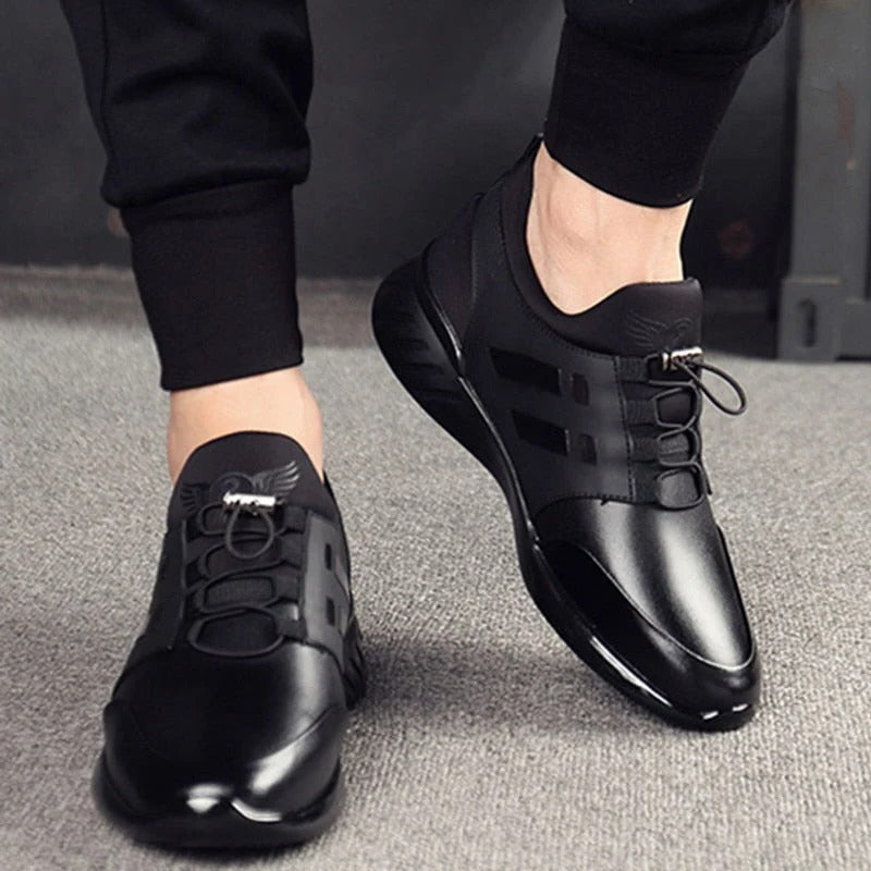 Comfortable Men's Leather Shoes with Arch Support