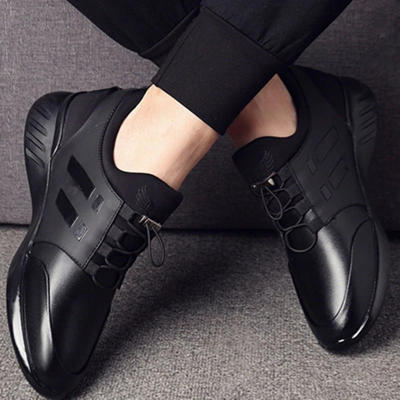 Comfortable Men's Leather Shoes with Arch Support