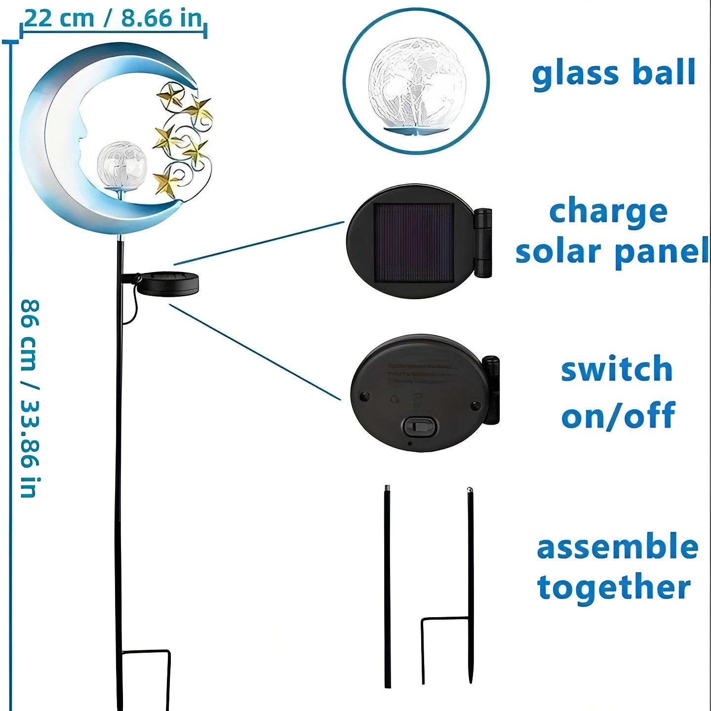 Bright Outdoor Solar Powered Path Lights