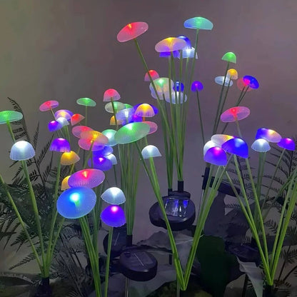 Colorful Outdoor String Jellyfish Lights with Flexible Stem