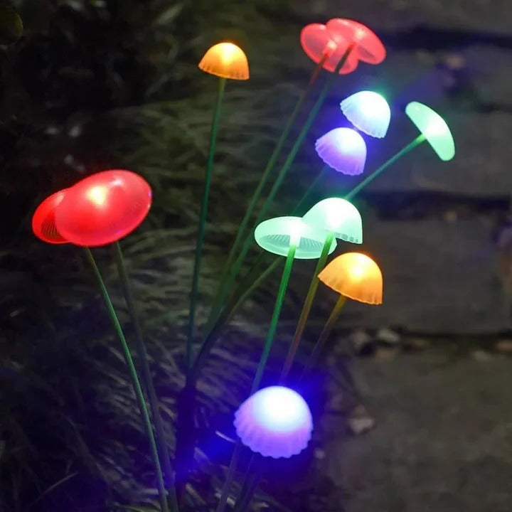 Colorful Outdoor String Jellyfish Lights with Flexible Stem