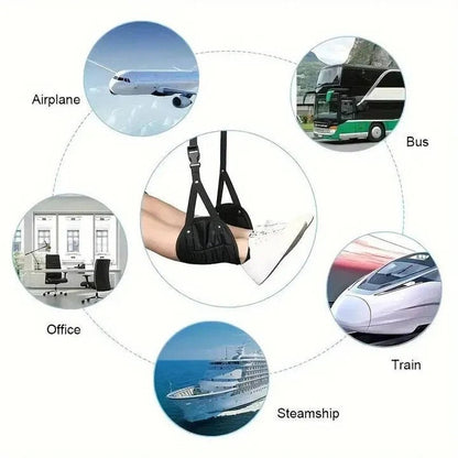 Comfortable Airplane Footrest Hammock Set for Travel