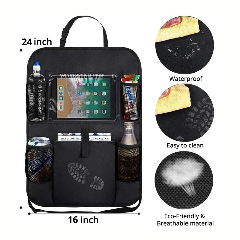 Car Back Seat Storage with Multiple Pockets