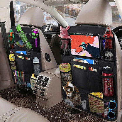 Car Back Seat Storage with Multiple Pockets