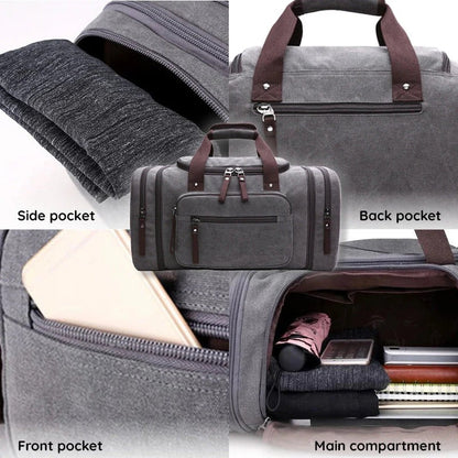 Spacious Cotton Travel Duffel Bag with Extra Room
