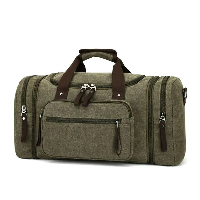 Spacious Cotton Travel Duffel Bag with Extra Room