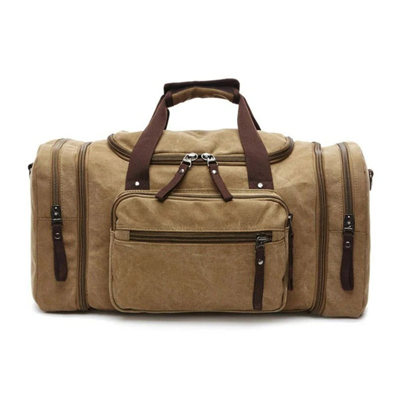 Spacious Cotton Travel Duffel Bag with Extra Room