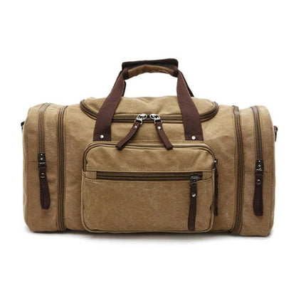 Spacious Cotton Travel Duffel Bag with Extra Room