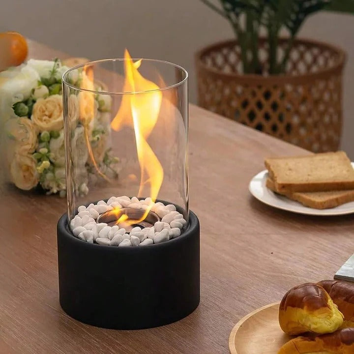 Compact Outdoor Fire Pit with Lid and Poker