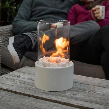 Compact Outdoor Fire Pit with Lid and Poker