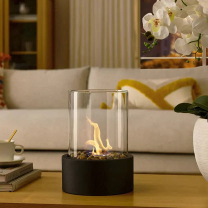 Compact Outdoor Fire Pit with Lid and Poker