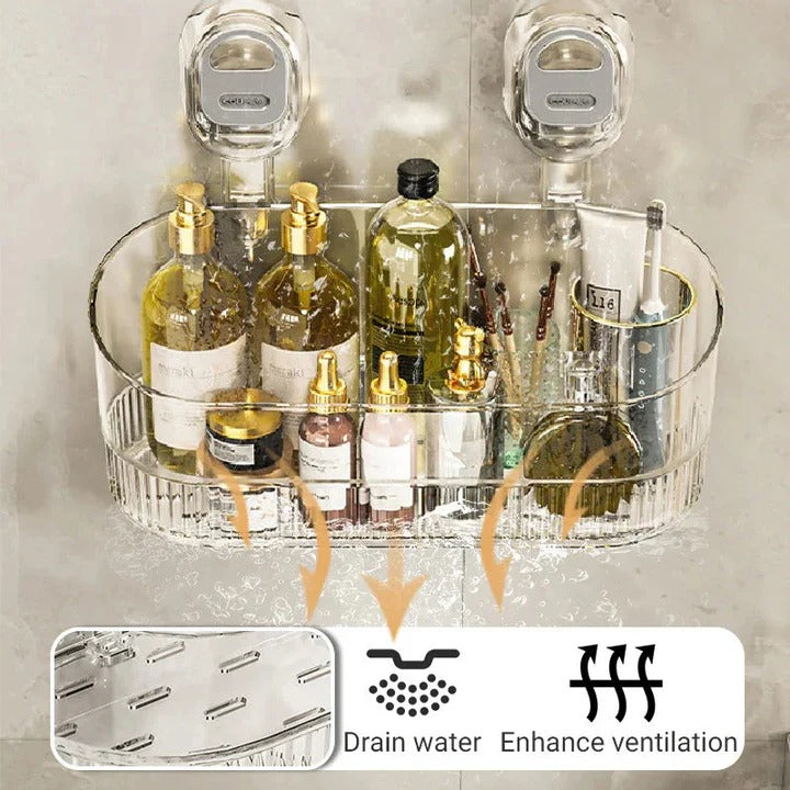 Strong Adhesive Shower Caddy with 11lb Weight Limit