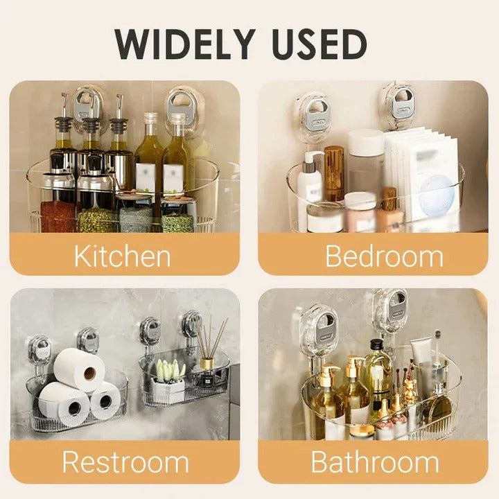 Strong Adhesive Shower Caddy with 11lb Weight Limit