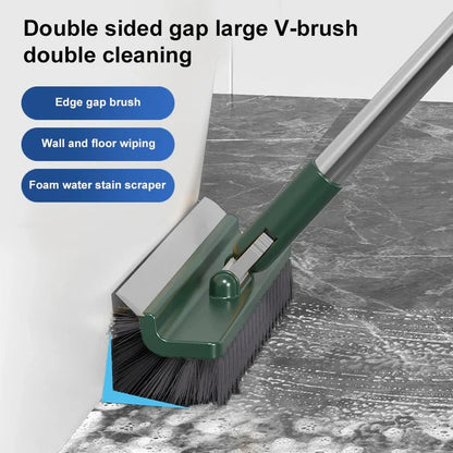 Heavy Duty Floor Cleaning Brush with Scraper