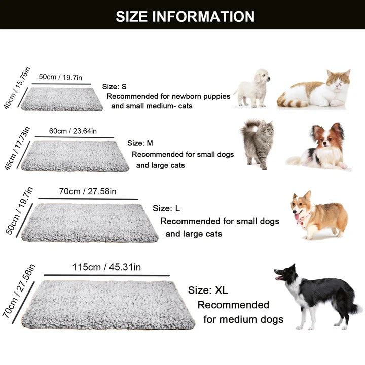 Warm Plush Orthopedic Pet Bed Mat