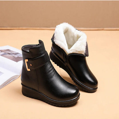 Warm Insulated Snow Boots for Women with Grip Soles