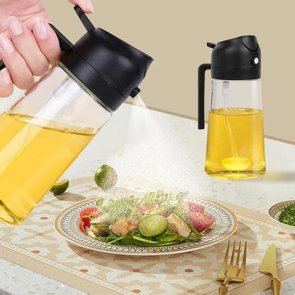Versatile Oil Sprayer and Misting Bottle for Kitchen