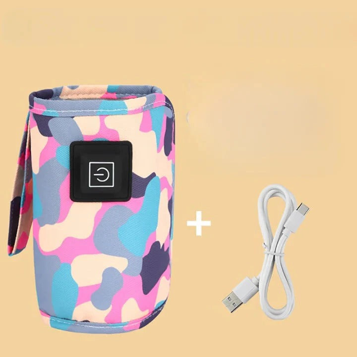 Compact Travel Baby Bottle Heater with 3 Temperature Controls