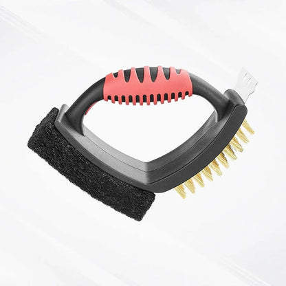 Stainless Steel Grill Cleaning Brush with Scraper