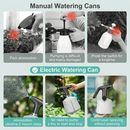 Electric Plant Sprayer | Rechargeable Mist Sprayer with Adjustable Nozzle | 68-Ounce Tank for Effortless Plant Care