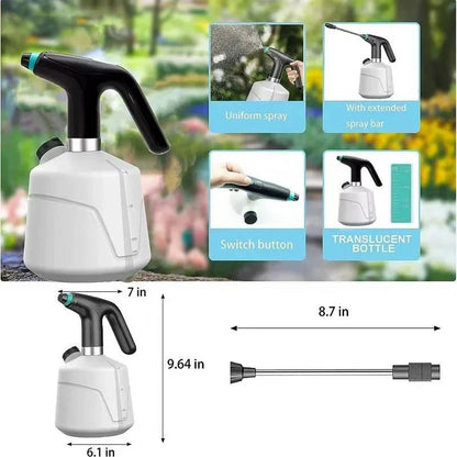Electric Plant Sprayer | Rechargeable Mist Sprayer with Adjustable Nozzle | 68-Ounce Tank for Effortless Plant Care