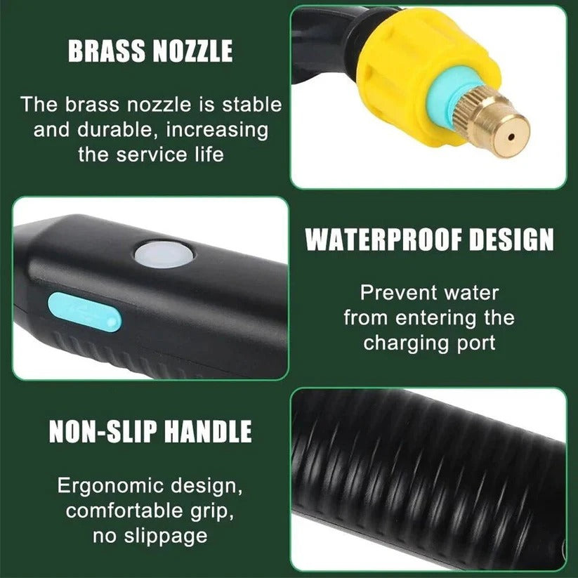 Rechargeable Garden Sprayer | 1.3 Gallon Capacity with Adjustable Nozzles | Effortless Spraying for Your Garden
