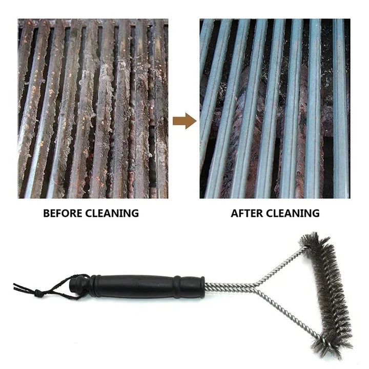 Durable Metal Grill Cleaner Brush for BBQs