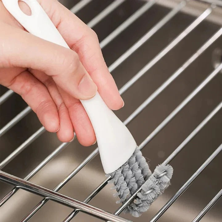 Heavy Duty BBQ Grill Brush with 3 Scrapers - Ortekor