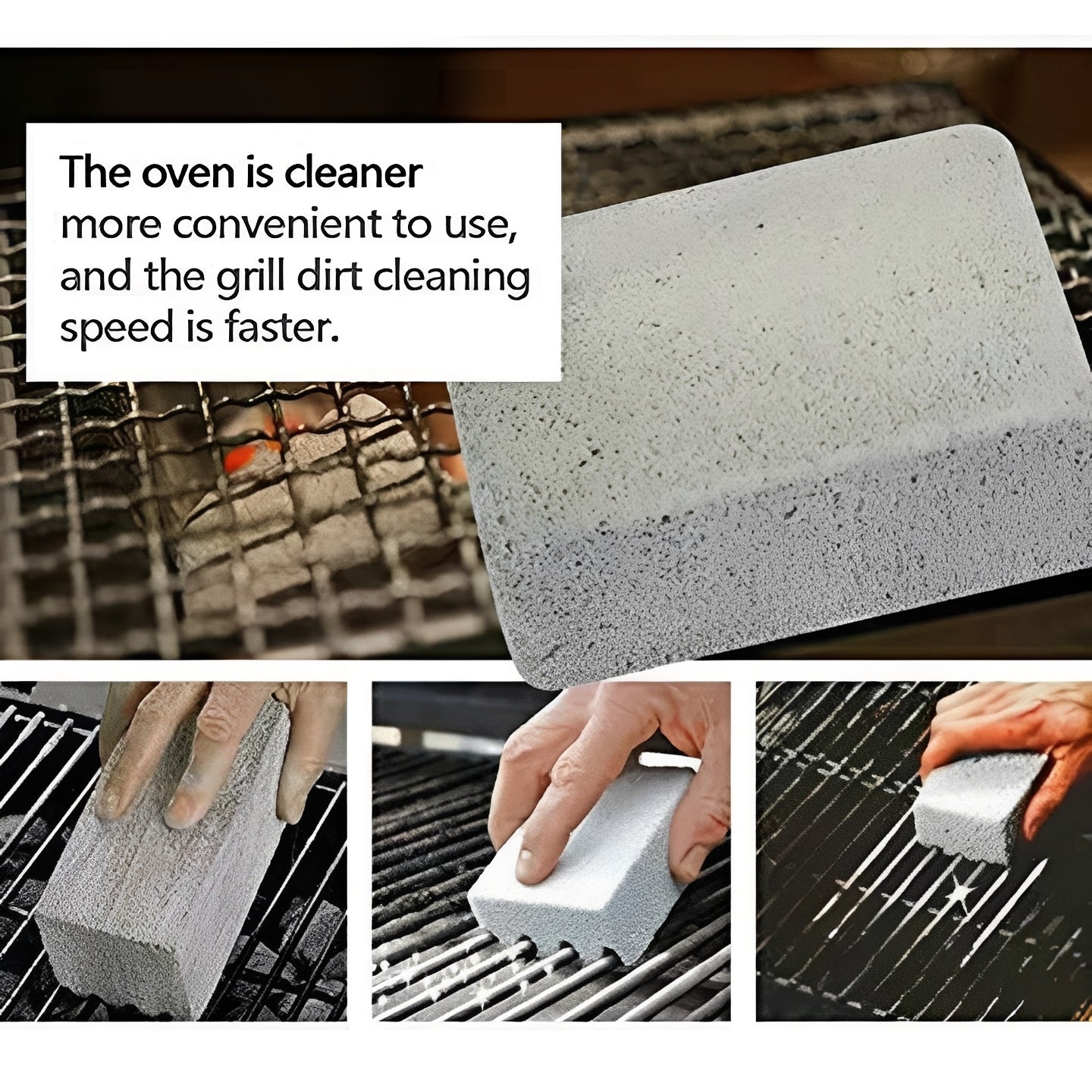 Heavy Duty Grill Cleaning Blocks, Set of 5
