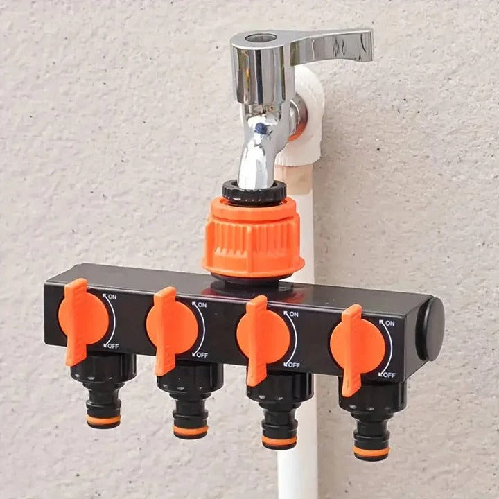Multi Port Brass Hose Connector for Outdoor Watering - Ortekor