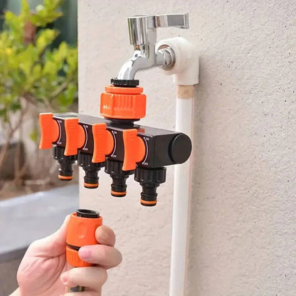Multi Port Brass Hose Connector for Outdoor Watering