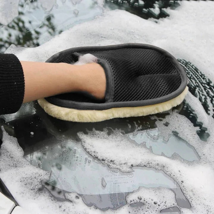 Premium Microfiber Auto Cleaning Towel with Stretchy Wrist Strap