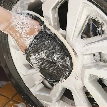 Premium Microfiber Auto Cleaning Towel with Stretchy Wrist Strap