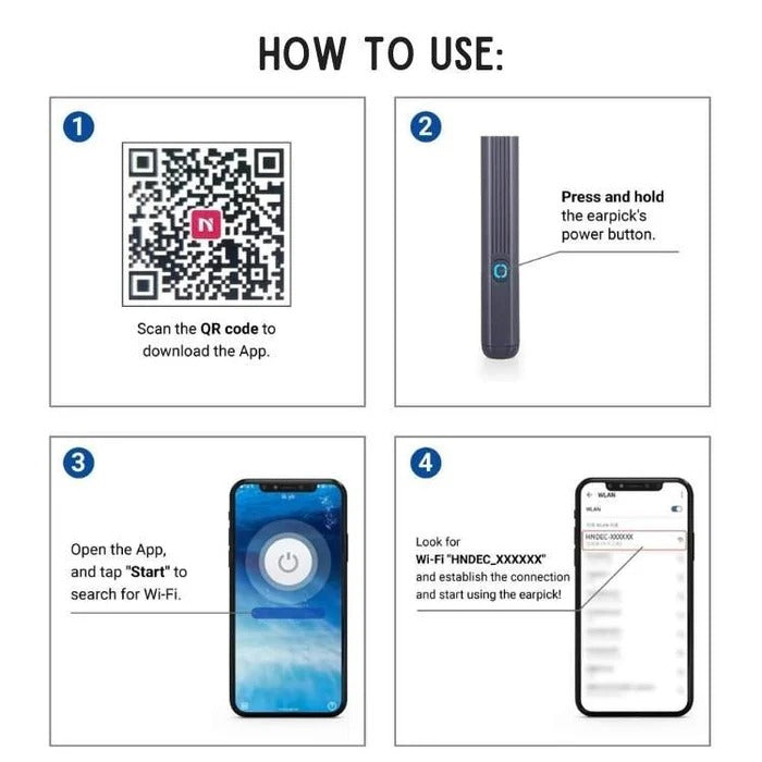 Wireless Ear Scope with LED Light Camera