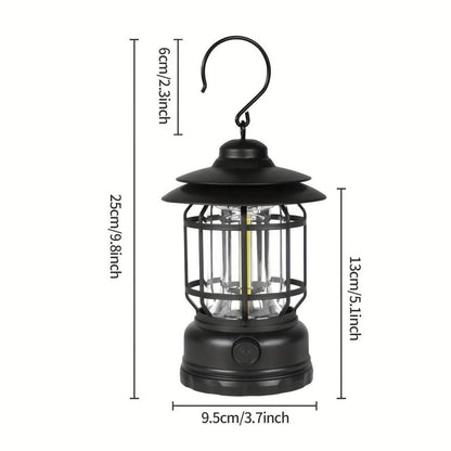 Compact Rechargeable Camping Lantern with Adjustable Brightness
