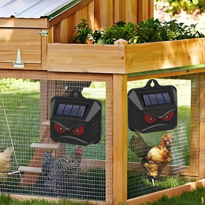 Outdoor Pest Repellent Ultrasonic Solar Device, 2 Pack
